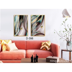 File tranh trừu tượng bộ 2 bức hiện đại -D-398