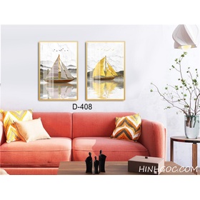 File tranh trừu tượng bộ 2 bức hiện đại -D-408